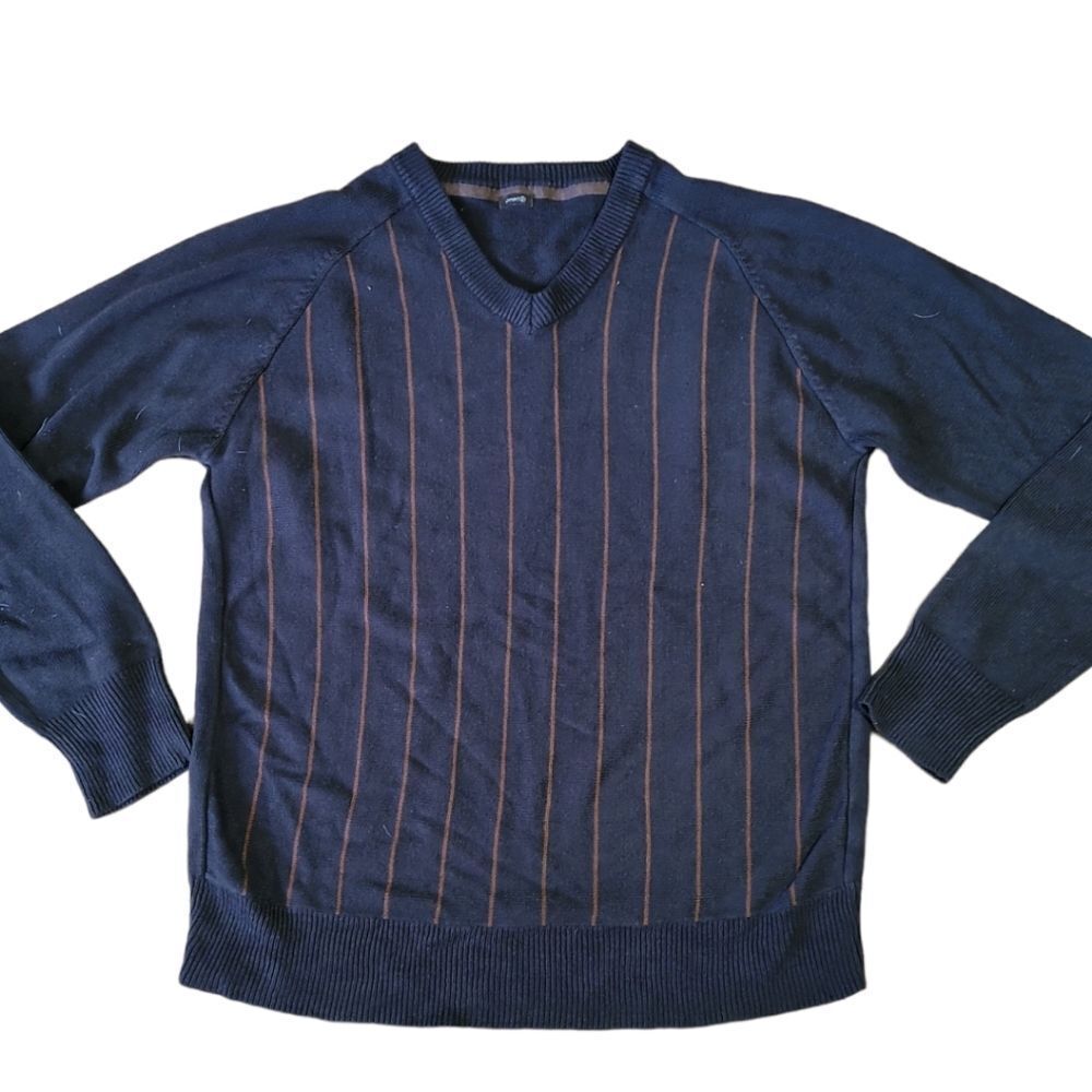 element Brown Striped Long sleeve Pullover Sweater XL